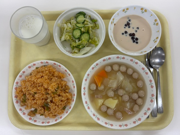 ６月１日　チキンピラフ